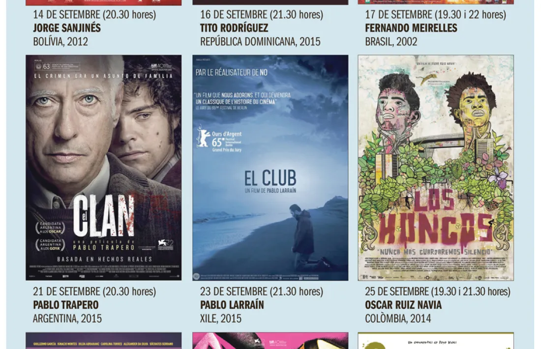 Andorra, capita liberoamericana de la cultura, cicle de cinema iberoamericà, Bajo Ulloa, Alas de mariposa, Insurgentes