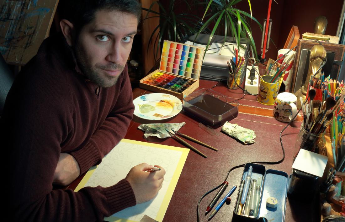 Andorra, Escaldes, Xavi Casals, còmic, il·lustració, Sherlock Holmes, colorista, Colomino, Palomé