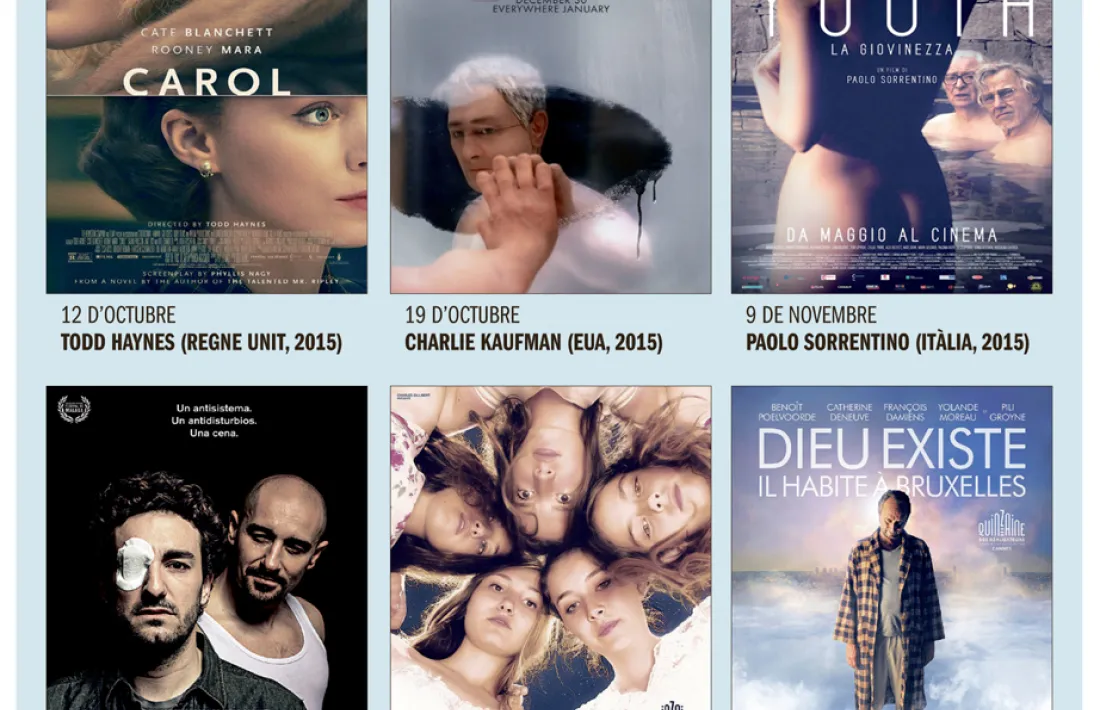 Andorra, Cineclub, Carol, Anomalisa, La giovinezza, El rei broni, Mustang, Le tout Nouveau Testament, Alain Hernández