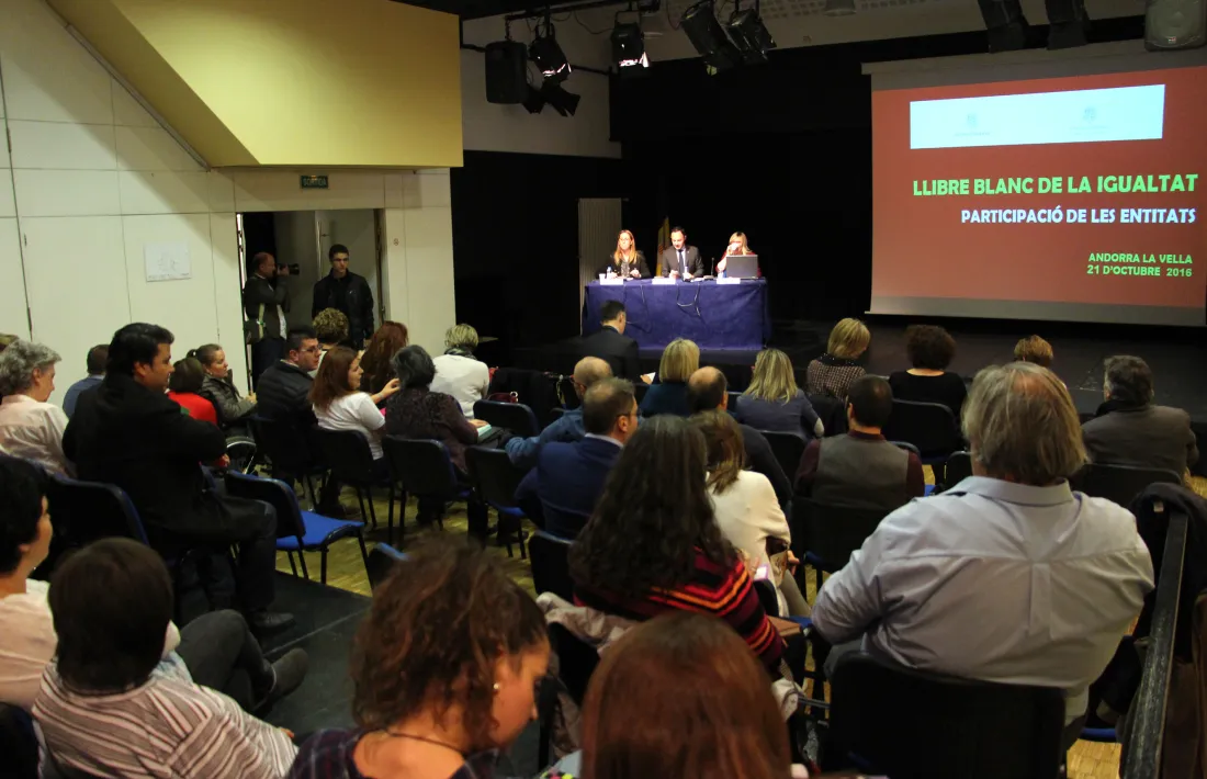 El Llibre Blanc de la Igualtat es basarà en el PANI del 2010