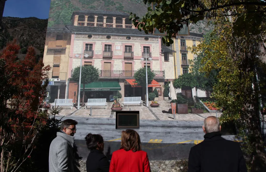Andorra la Vella estrena 'Transparència', el mural de Bosque que pretén ser una "porta de benvinguda" a la parròquia