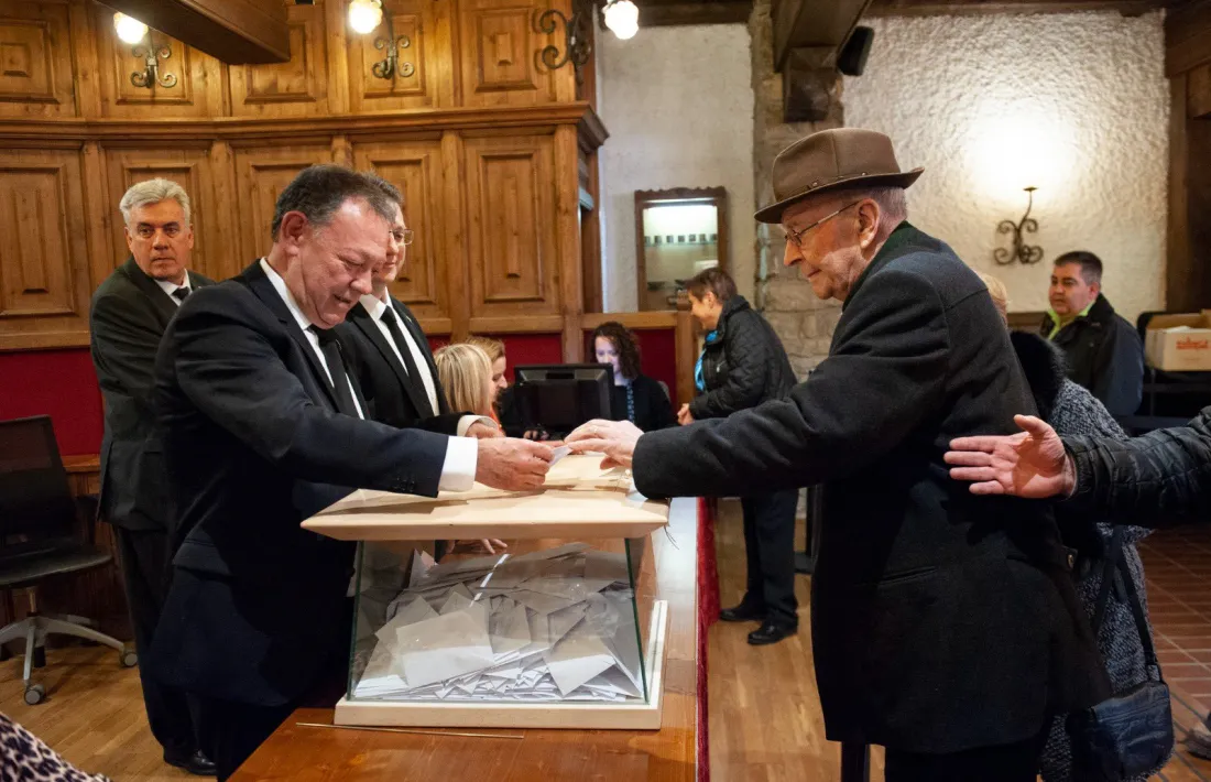 Joan Pujal Areny, a la dreta.