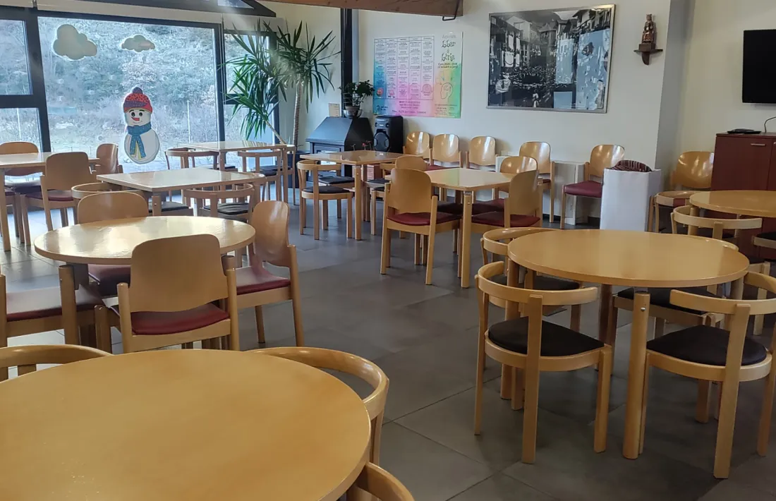 El menjador de la Llar de Lòria, dijous passat.