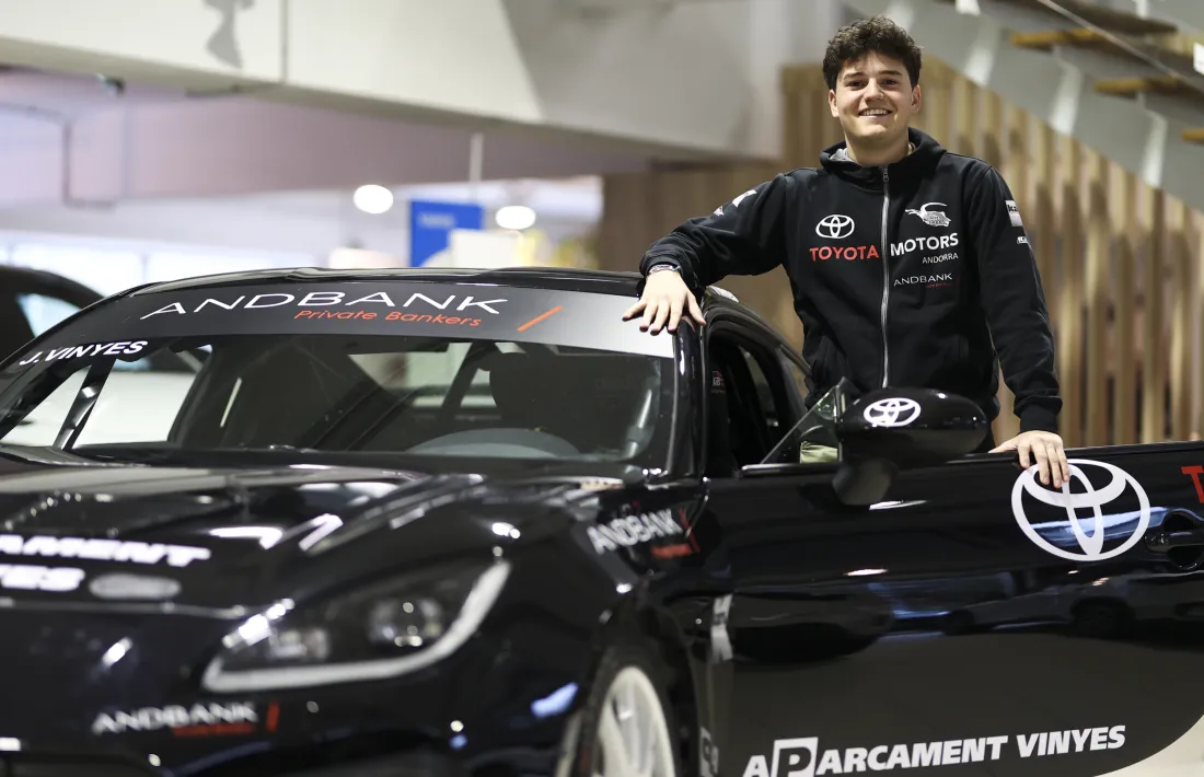 Joan Vinyes Jr., el fill de Joan Vinyes, a Toyota Motors Andorra.