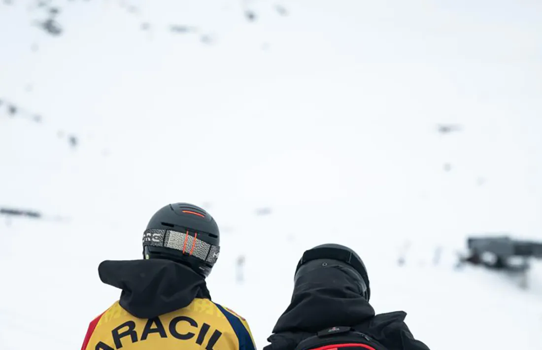 Joan Aracil, 'rider' de la Federació Andorrana d'Esquí, el primer andorrà a competir en un Mundial.