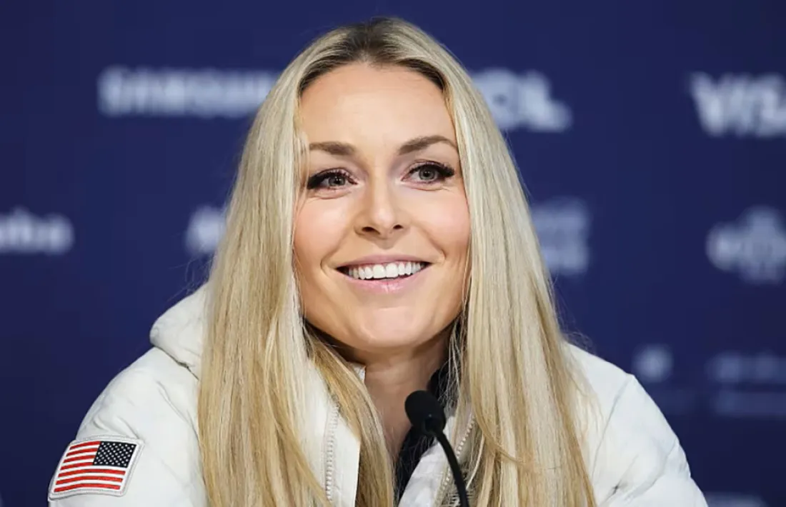 Vonn, en roda de premsa.