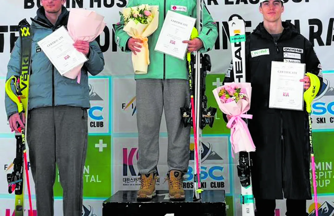 Xavier Cornella, al podi.