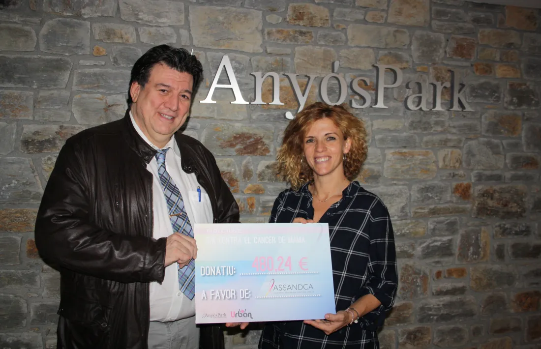 AnyósPark i Urban Gym entrega 480 euros a Assandca
