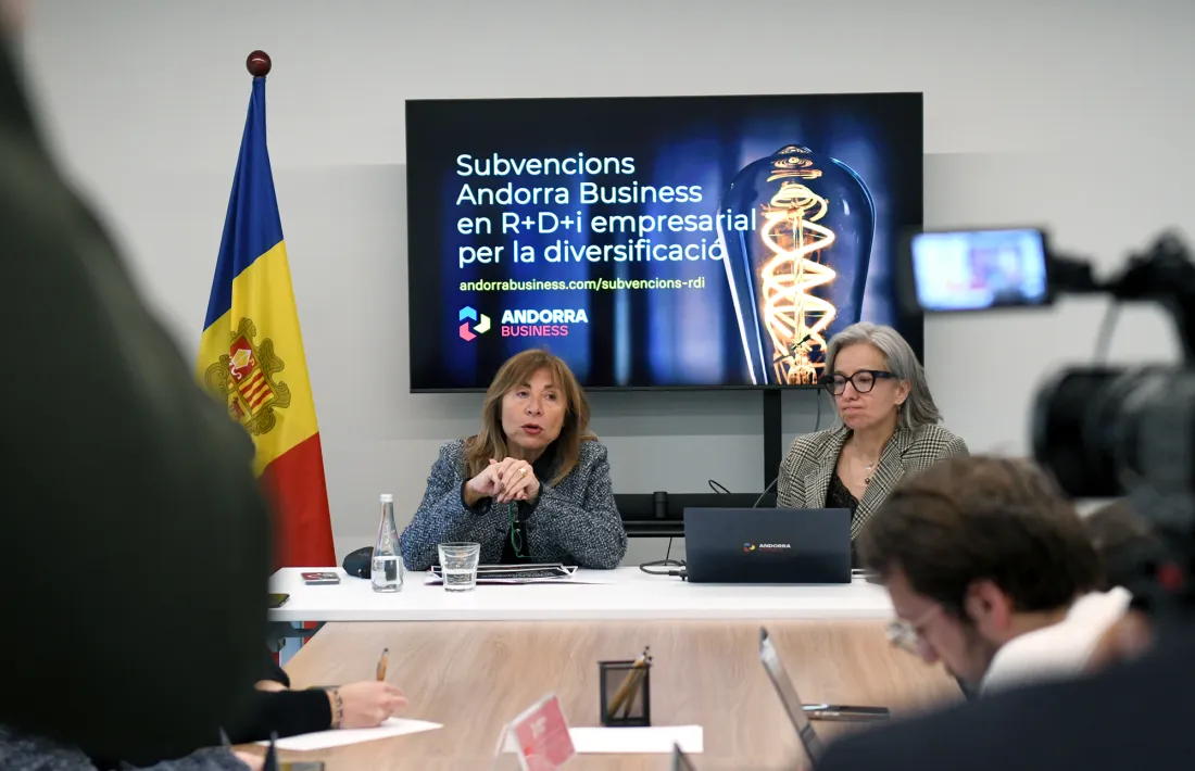 Marsol i Hidalgo han presentat les subvencions d'Andorra Business.