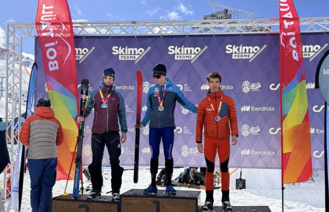 Marc Casanovas, al podi.