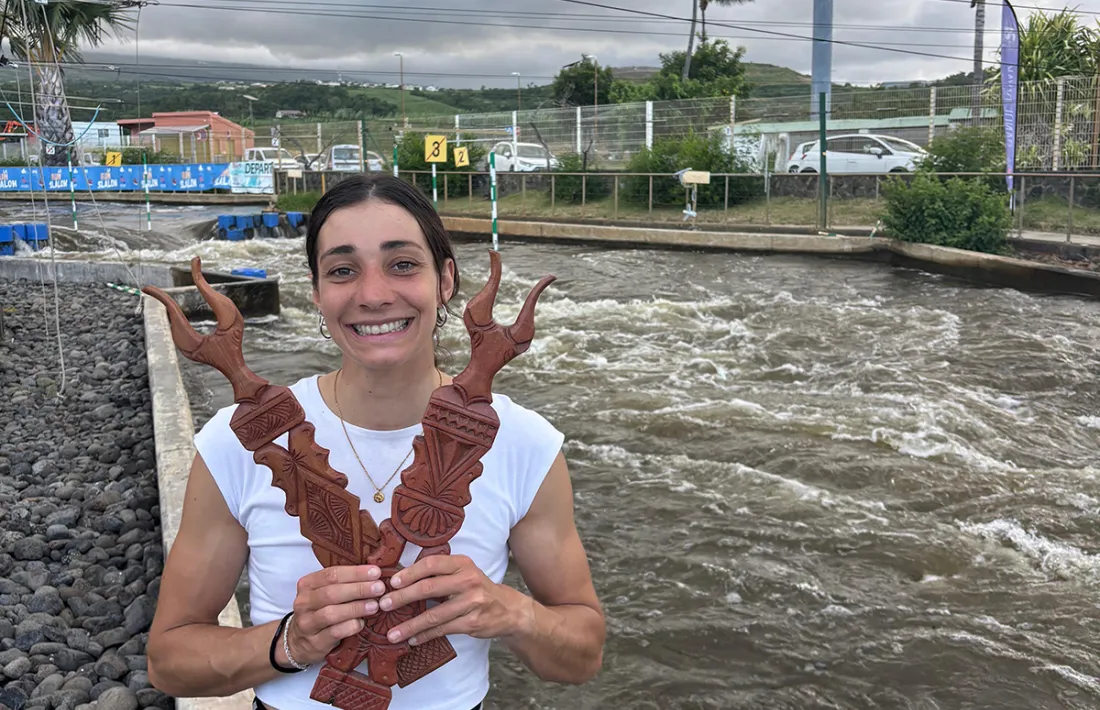 Triple podi de Mònica Doria. 