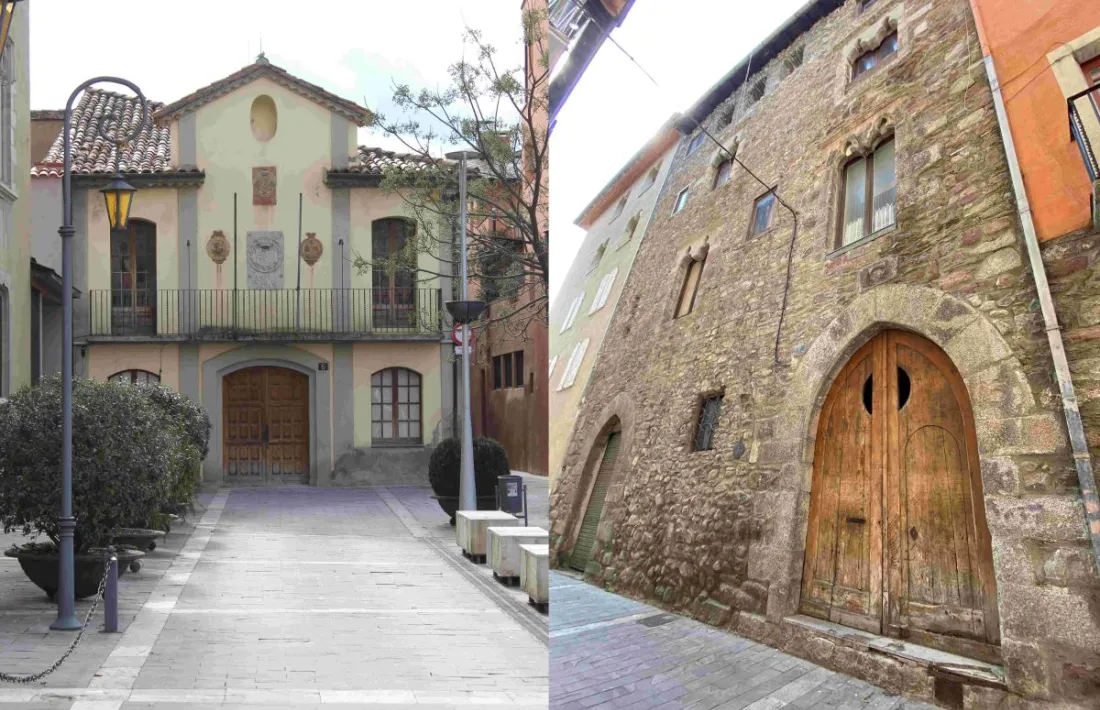 Els dos edificis cedits a la Generalitat.