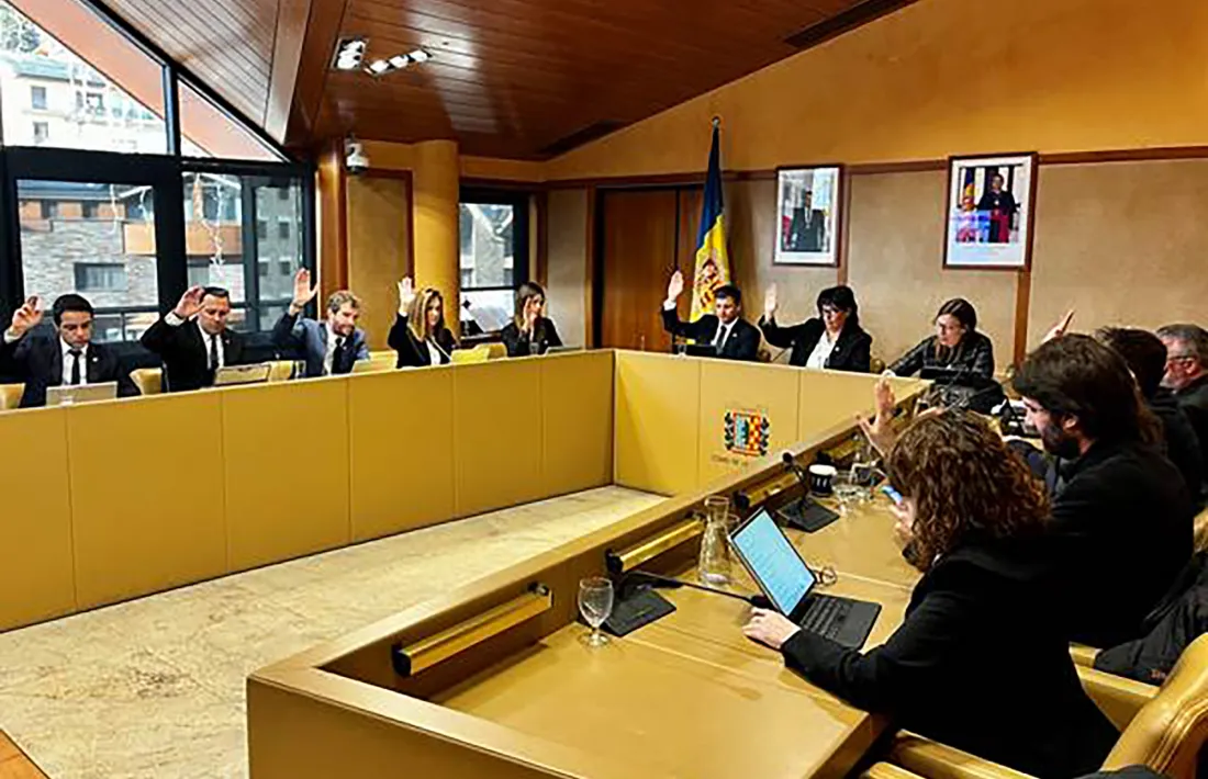 La sessió de consell de comú de la Massana d'aquest matí.