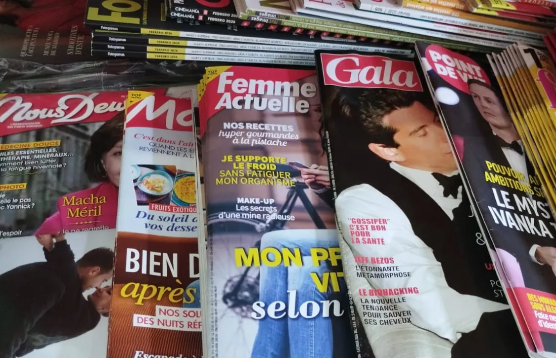 El quiosc de La Trenca, que ara només rep revistes femenines i televisives.