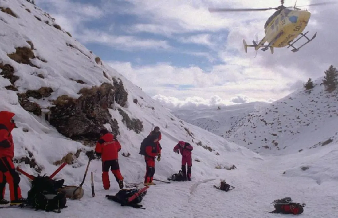 Tasques de rescat al Balandrau.
