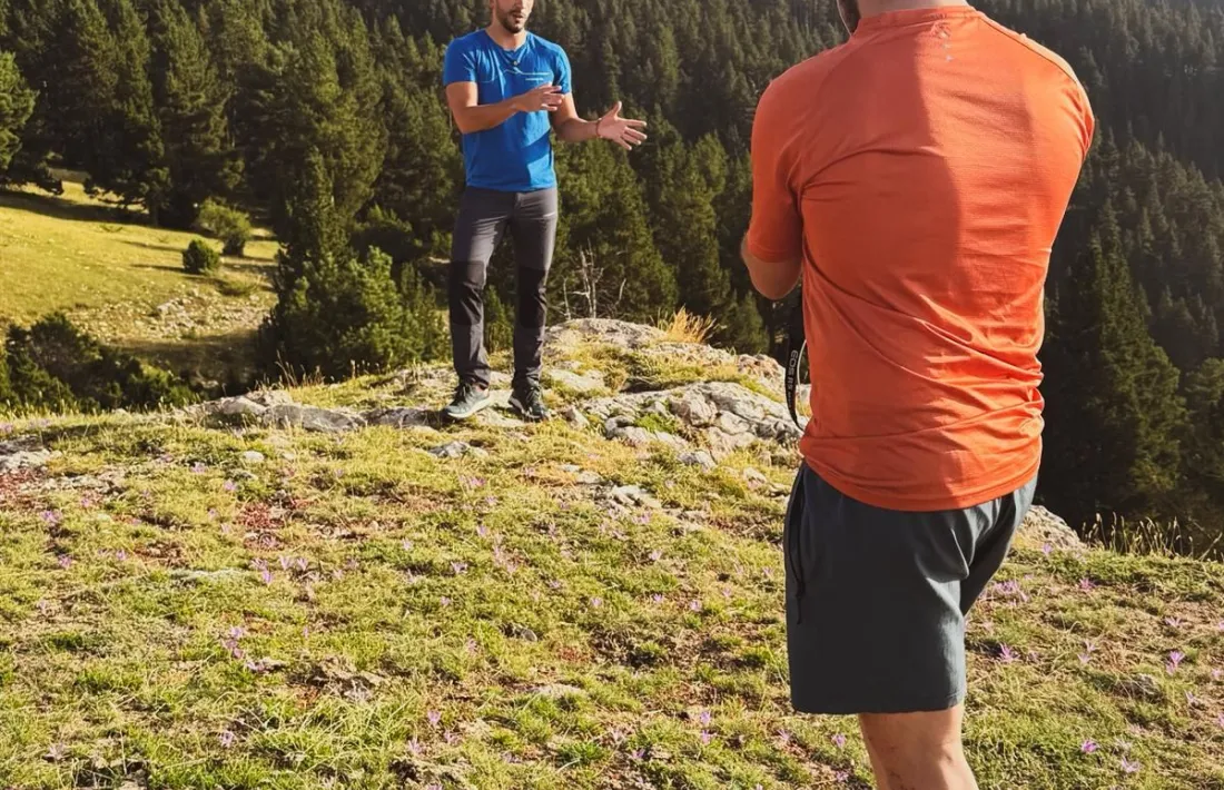 Albert de Gràcia durant una de les gravacions. 