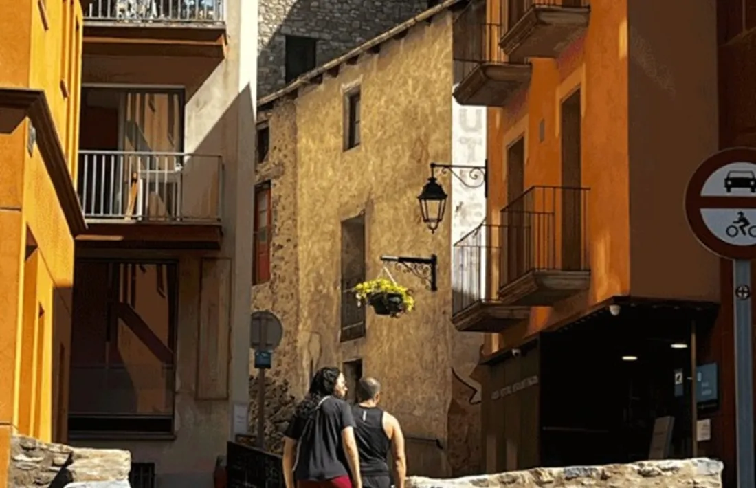 El pont d'Engordany marca, en certa manera, un accés a la zona històrica.