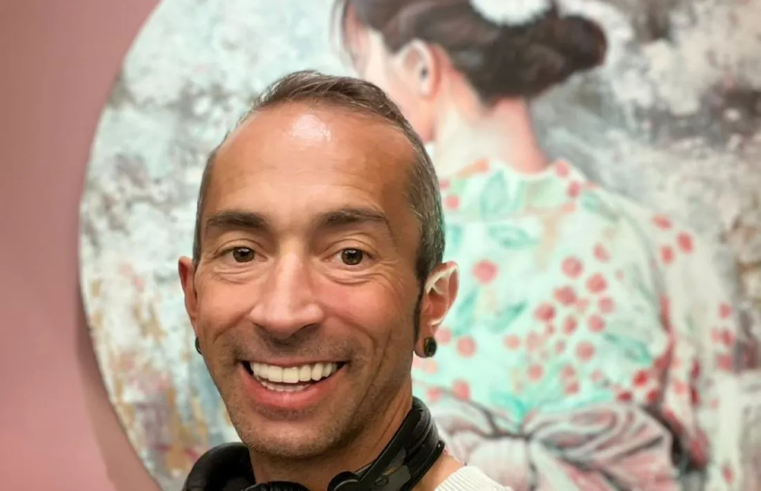 El dj i coorganitzador del festival. 