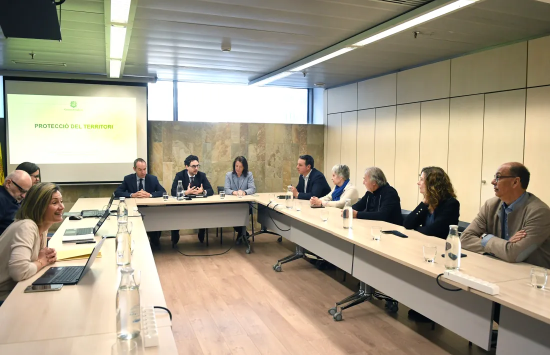 La reunió de Guillem Casal amb exministres de Medi Ambient.