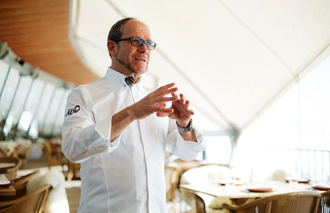 El xef Enrique Pérez, un fidel defensor de la cuina de territori.