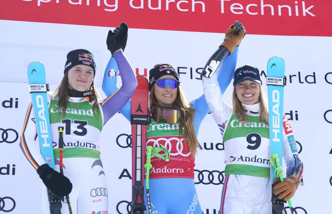 Sofia Goggia, al podi del supergegant.