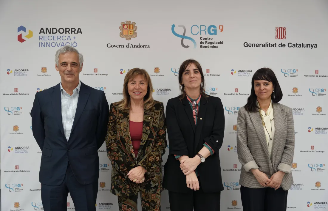 La ministra de Presidència, Economia, Treball i Habitatge, Conxita Marsol, en el seu desplaçament a Barcelona.