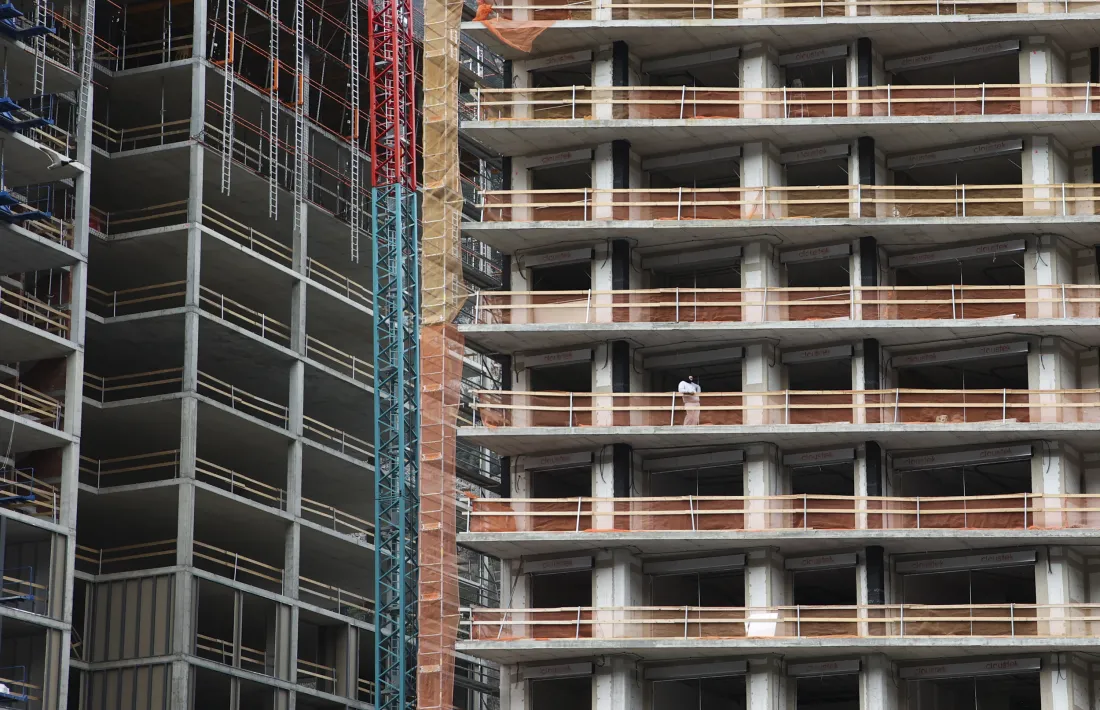 La construcció va ser el sector amb més accidents, 732, i amb més baixes laborals, 503, l'any passat.