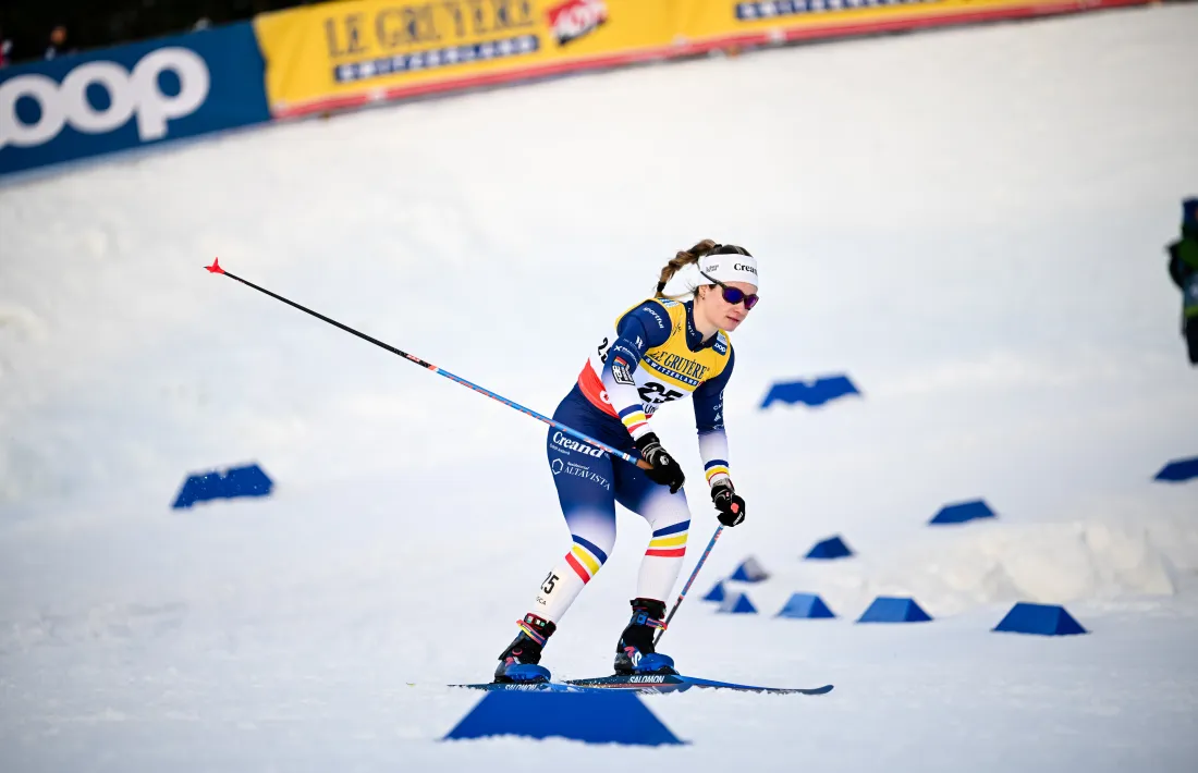 Gina del Rio, a la Copa del Món de Falun, va ser 12à al Mundial U23.