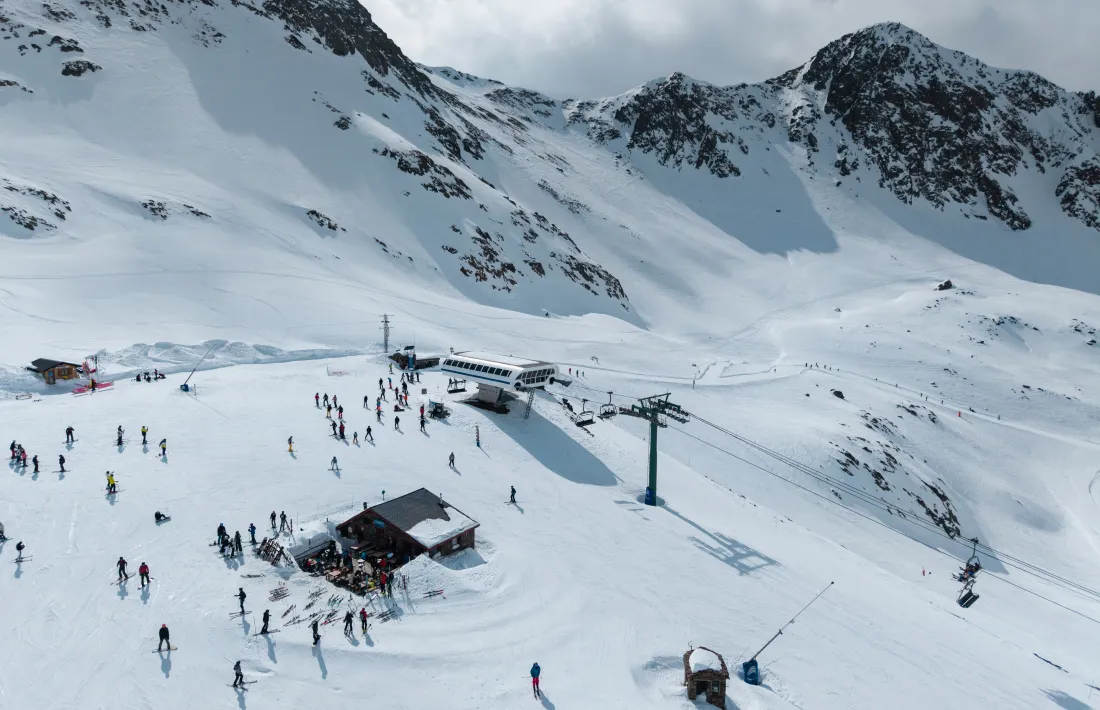 Imatge que oferia el camp de neu d'Ordino Arcalís a primer de març.