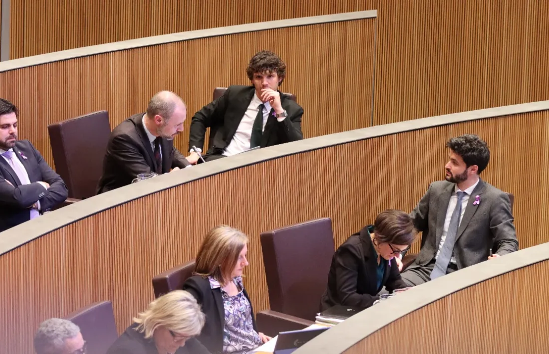 Els consellers generals de Concòrdia en seu parlamentària.