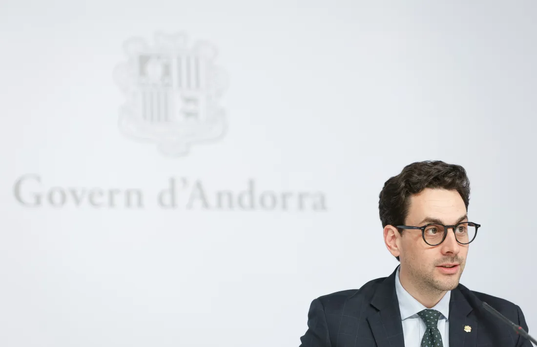 El ministre portaveu, Guillem Casal, en la compareixença d'aquesta tarda.