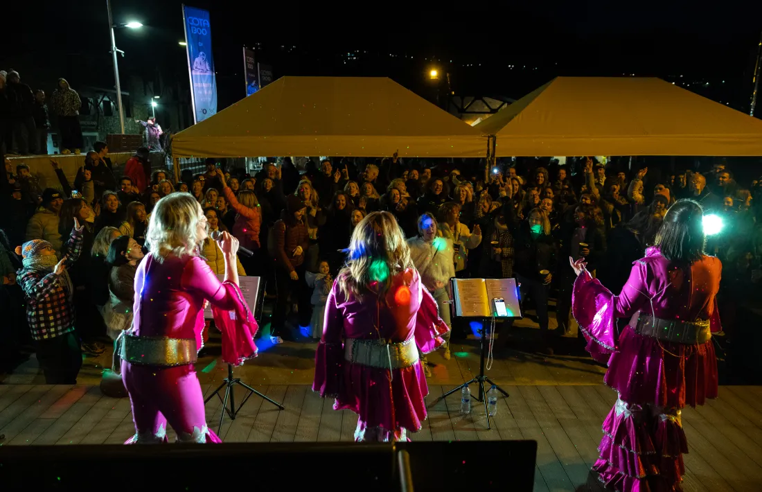 L'actuació amb motiu del Dia de les dones a la Cota 1.300