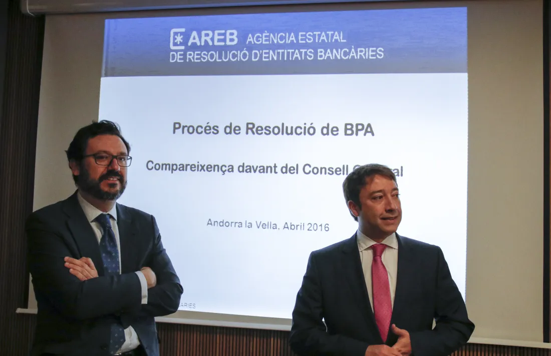 Clients de BPA porten a la Batllia la darrera resolució de l’AREB