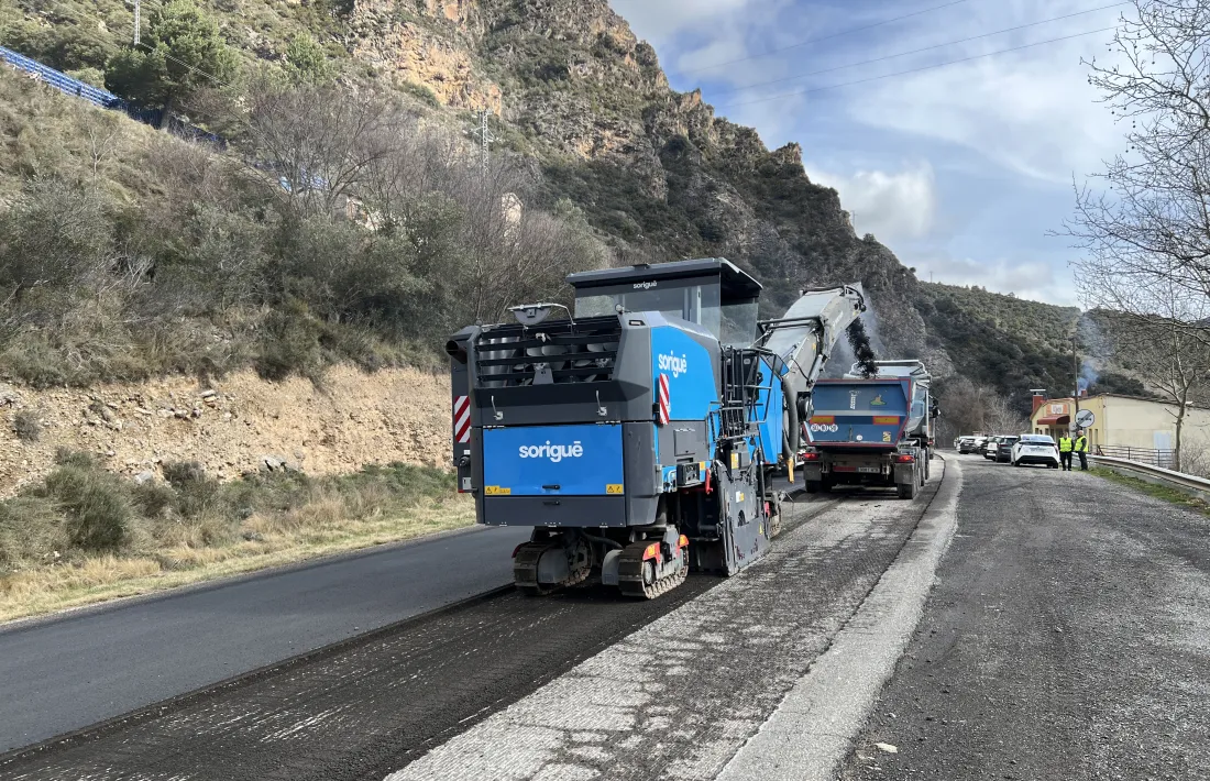 Les obres d'asfaltat. 