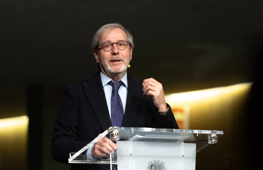 Un moment de la xerrada, avui.