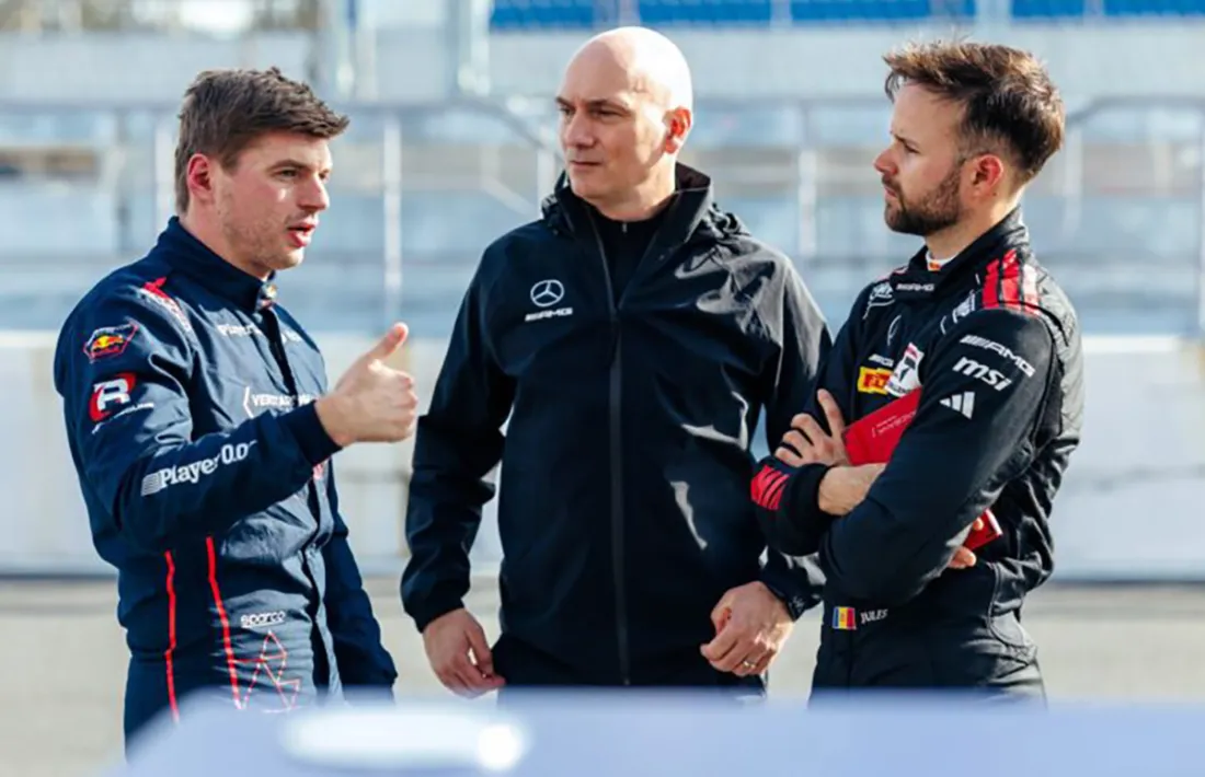 Verstappen, Wendl i Gounon.