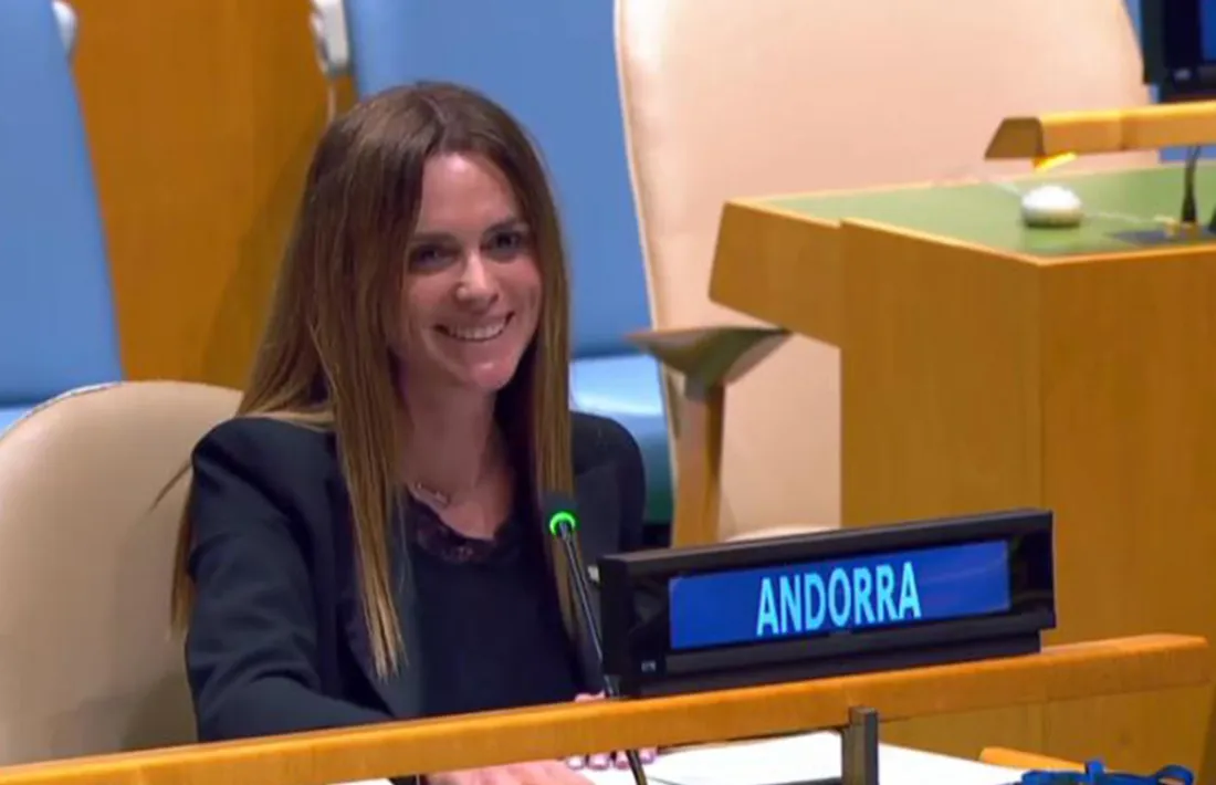 La secretària d’Estat d’Igualtat i Participació Ciutadana, Mariona Cadena, a l'ONU.