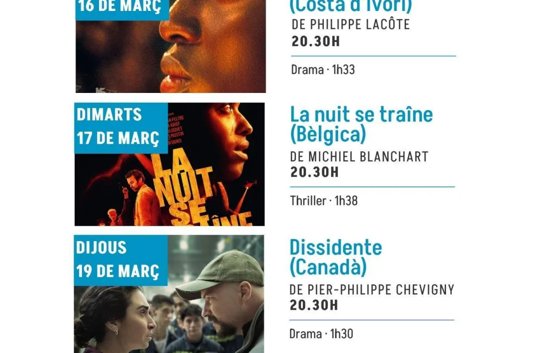 El cartell del cicle que se celebra aquest mes de març.