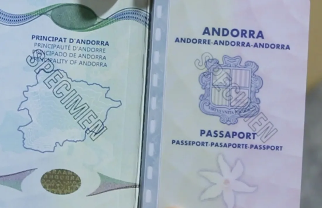 Un passaport andorrà.