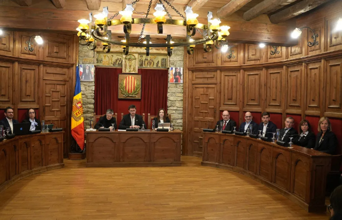 Una imatge de la sessió de Comú d'aquest matí.