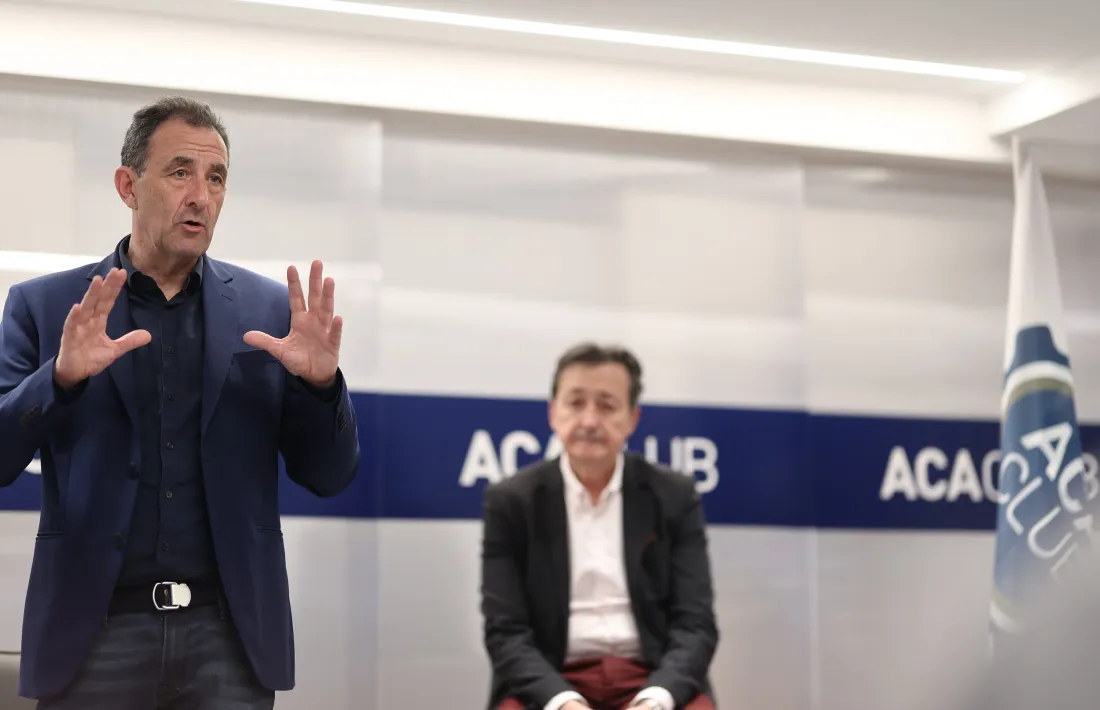 Toti Sasplugas i Enric Tarrado, secretari general i president de l'ACA.