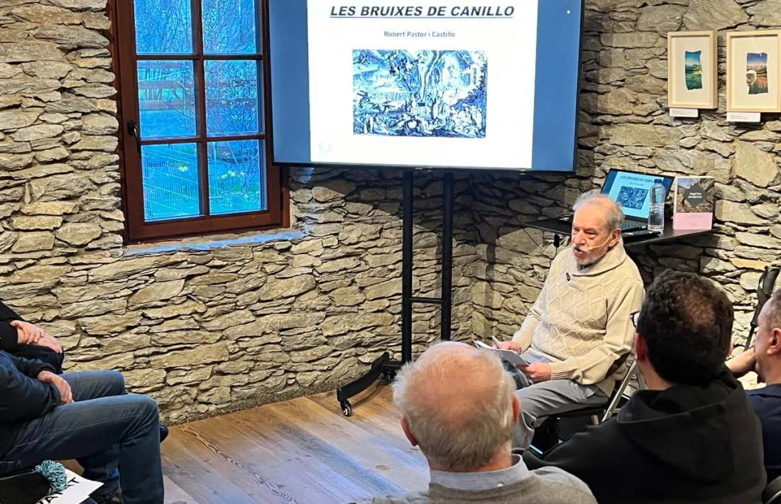 Robert Pastor, dijous passat a l'última cita de les Jornades d'Història de Canillo.