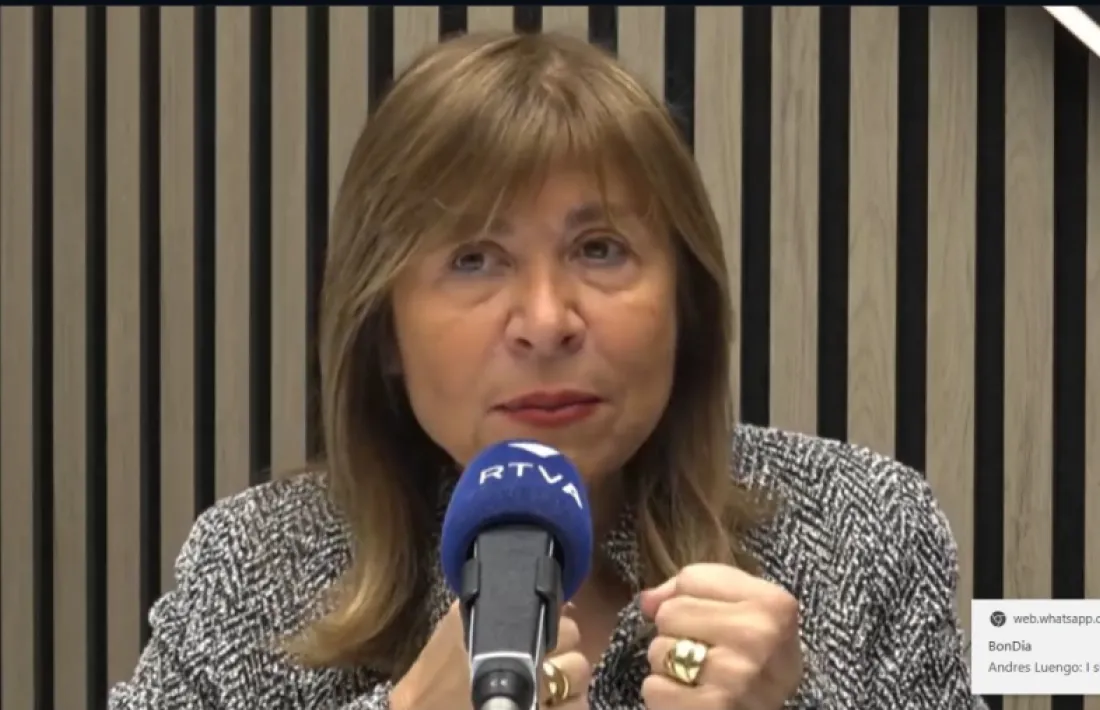 La ministra Conxita Marsol durant la seva intervenció a l''Avui serà un bon dia', aquest matí.