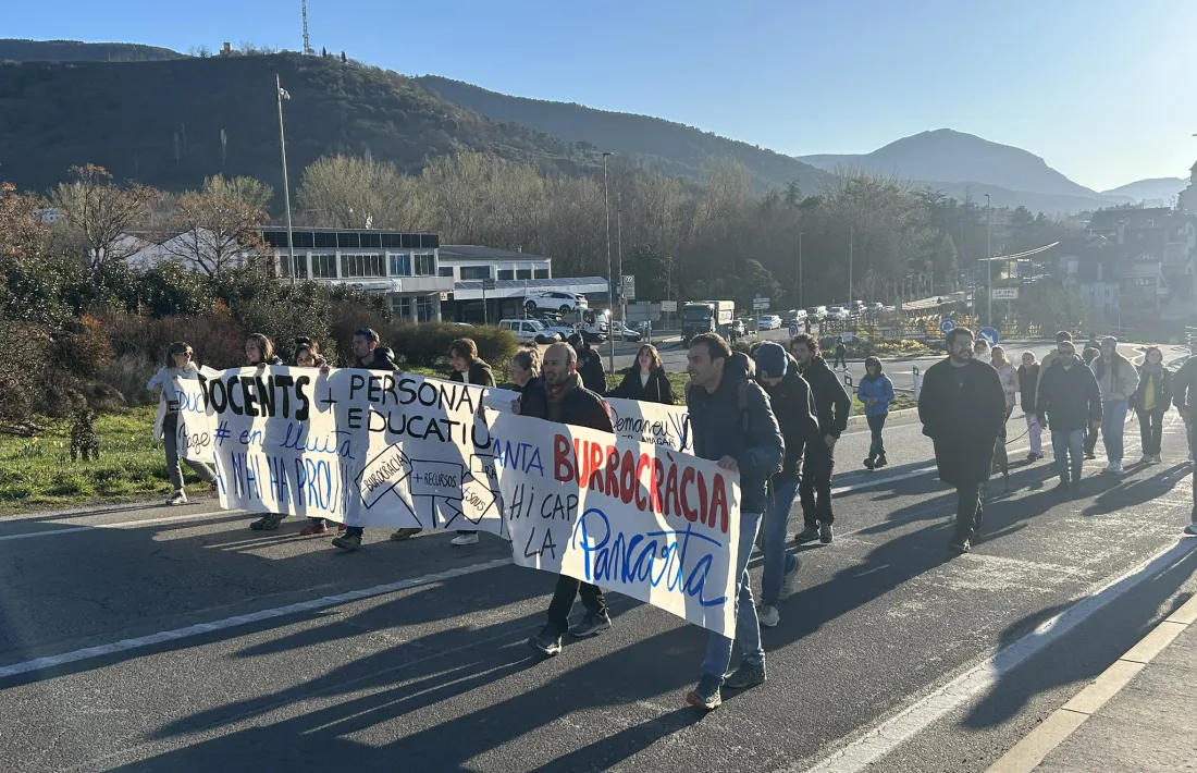 La marxa s'inicava vora les vuit del matí. 