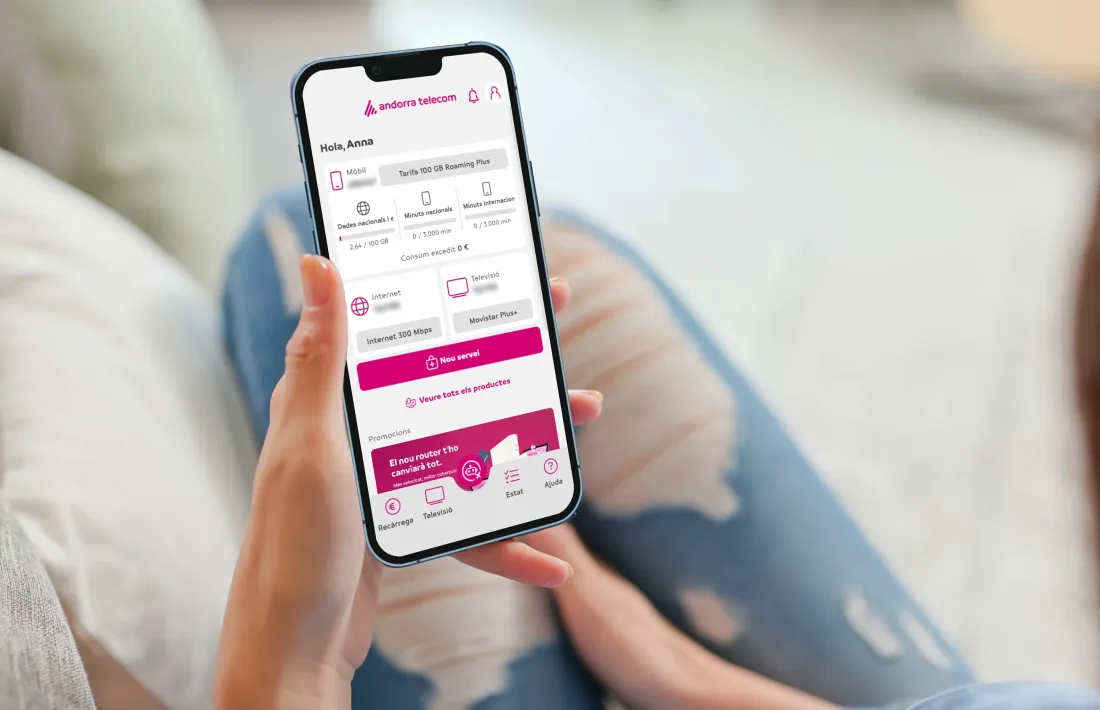 L’app d’Andorra Telecom.