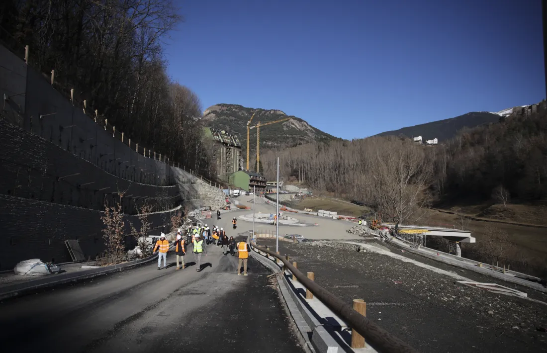 Moliné qüestionava l’emplaçament de la infraestructura pel "desnivell tan accentuat".