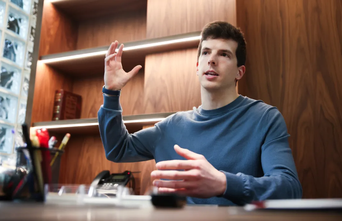 Roger Puig, durant l'entrevista.