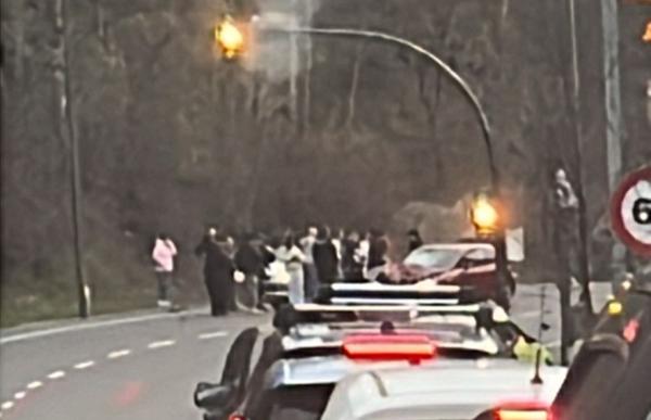 Un accident talla la CG1 des de Prat Salit fins a la Comella