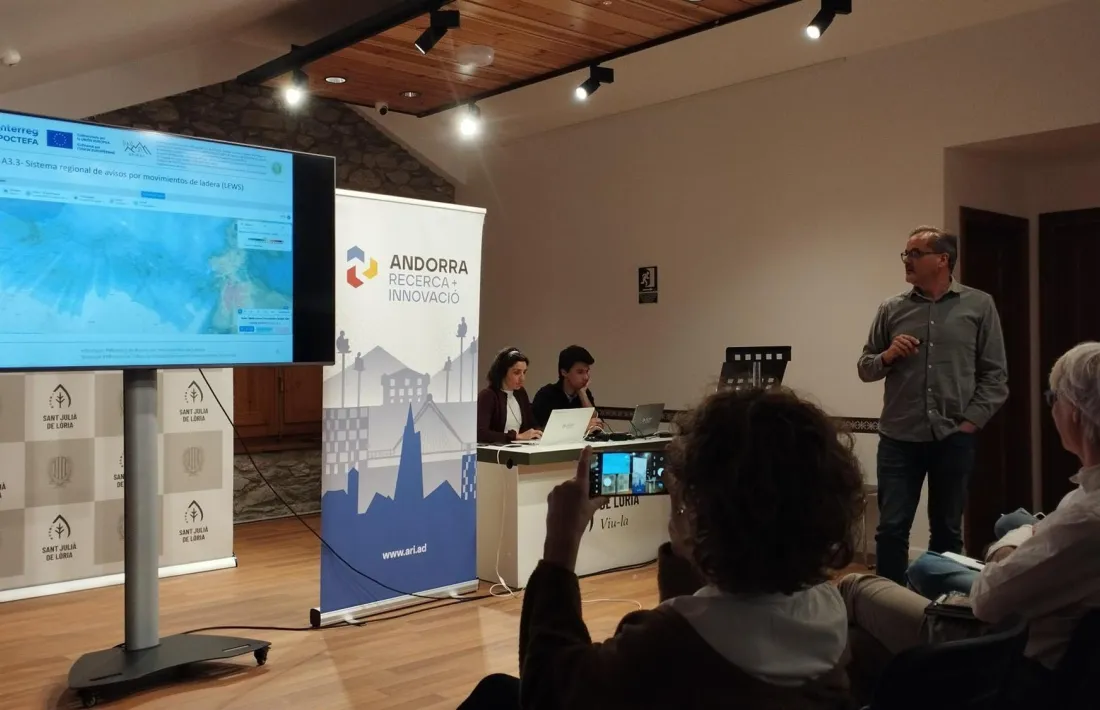 Presentació del projecte Spiral ahir a la Sala Sergi Mas de Sant Julià de Lòria.