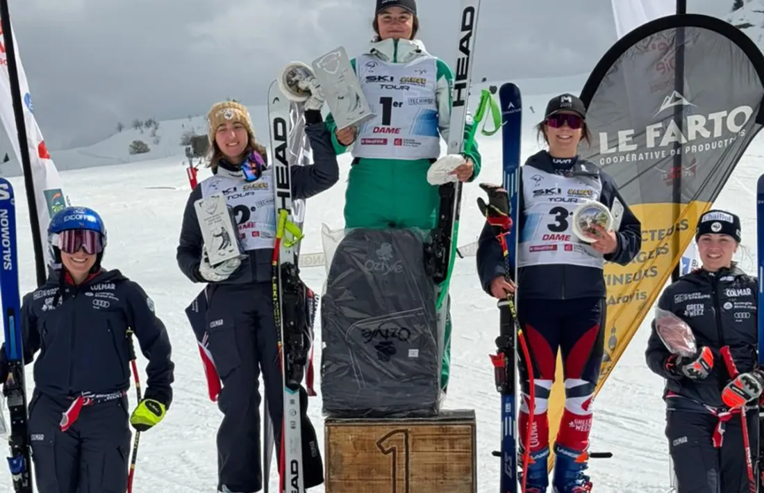 Jordina Caminal, al podi. 